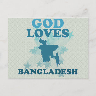 Carte Postale Dieu aime le Bangladesh