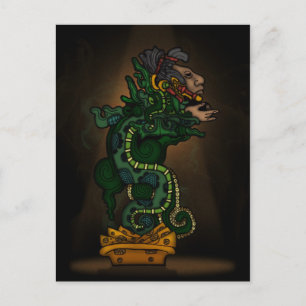 Carte Postale Dieu du Serpent Maya