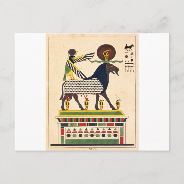 Carte Postale dieu égyptien Amun-Ra (Devant)