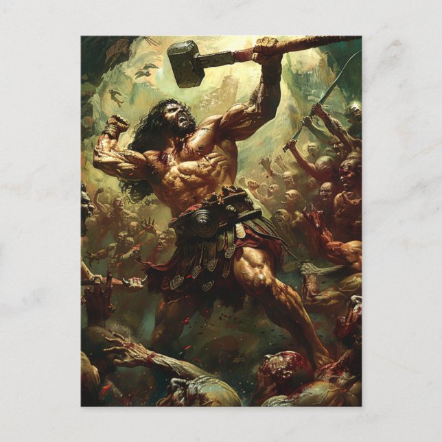 Carte Postale Dieu et les monstres - Hercules (Devant)