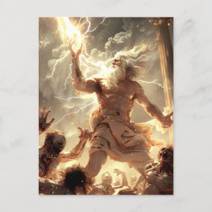 Carte Postale Dieu et les monstres - Zeus