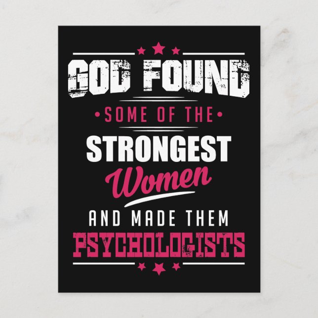 Carte Postale Dieu fait psychologues Hilarié conception de la pr (Devant)