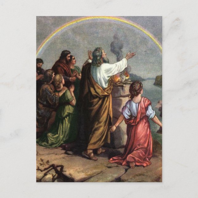 Carte Postale Dieu fait une promesse à Noé (Devant)