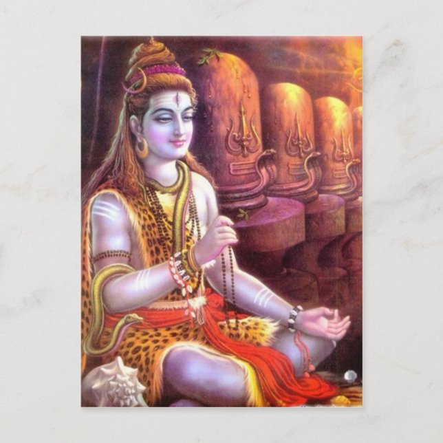 Carte Postale dieu indien (Devant)