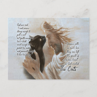 Carte Postale Dieu Jésus Chevaux Blancs Art Mural - Décoration d
