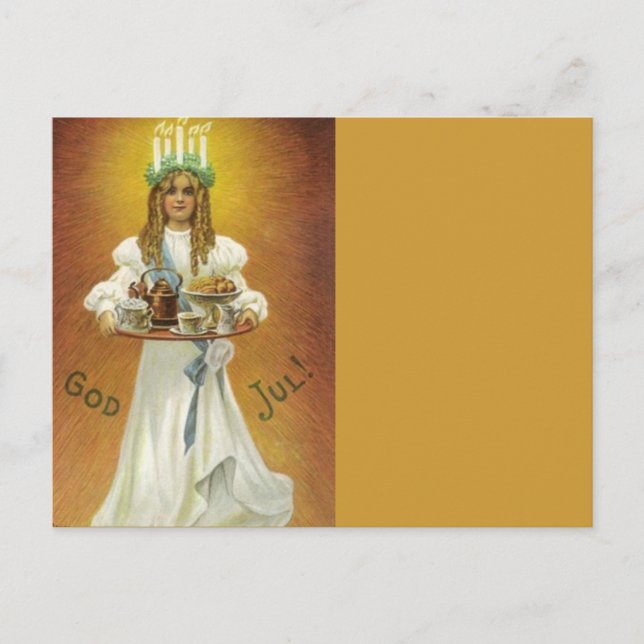 Carte Postale Dieu juil ! Lucia Enfant avec des cures (Devant)