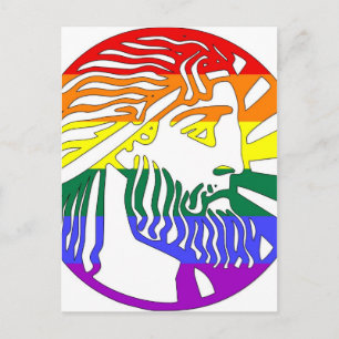 Carte Postale Dieu mythologique GLBT