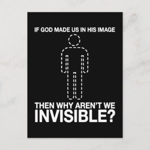 Carte Postale dieu nous a fait à son image, pourquoi ne sommes-n