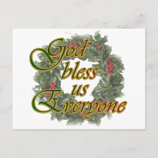 Carte Postale Dieu nous bénisse tous