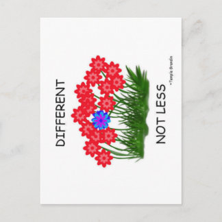 Carte Postale Différent Pas Moins