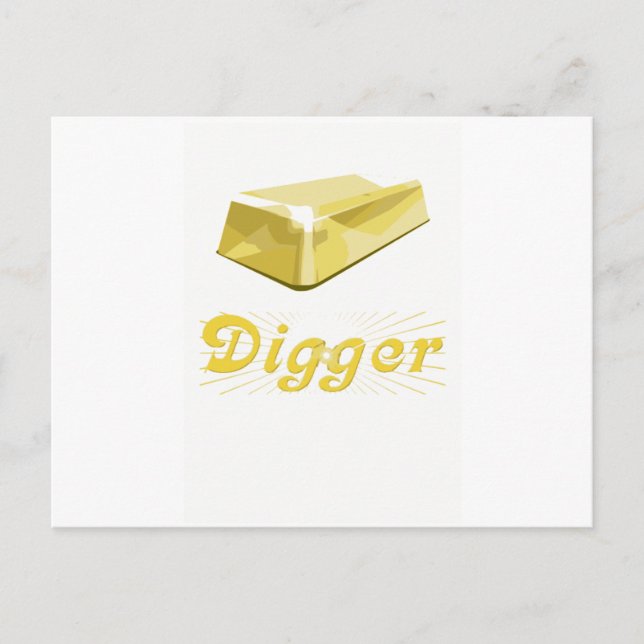 Carte Postale Digger d'or (Devant)