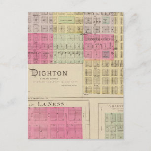 Carte Postale Dighton, La Ness, Sharon Springs, Kansas