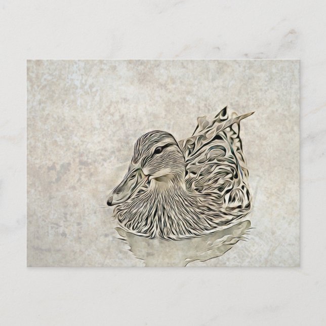 Carte Postale Digital Duck Art (Devant)