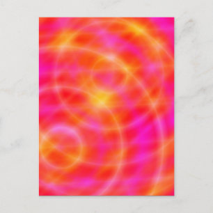 Carte postale Digital Space Art - Planètes roses /