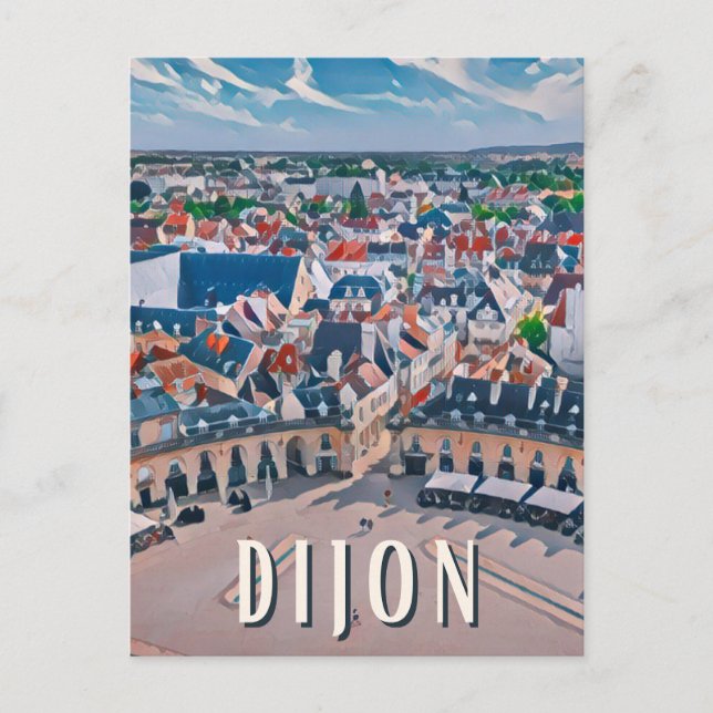 Carte Postale Dijon Photo Vintage  (Devant)