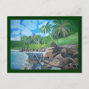 Carte postale d'îles des Seychelles