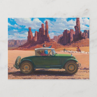 Carte postale d'illustration vintage