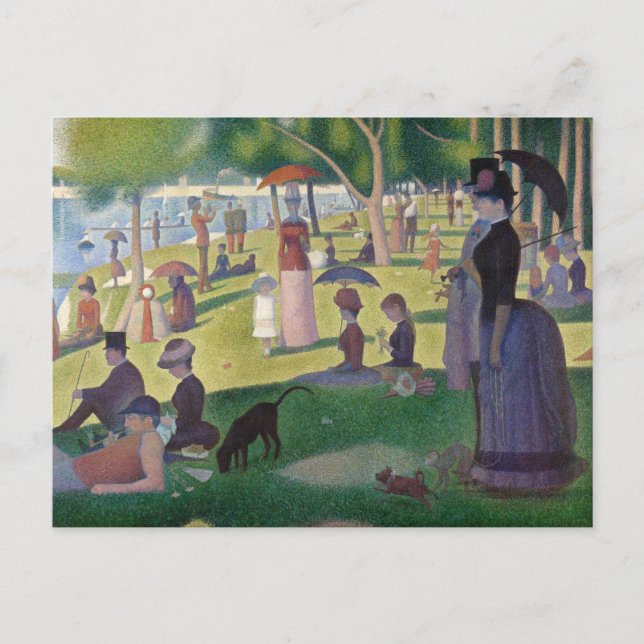 Carte Postale Dimanche sur La Grande Jatte Seurat Peinture (Devant)