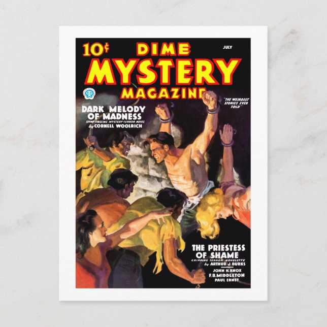 Carte Postale Dime Mystery Magazine (juillet 1935) (Devant)