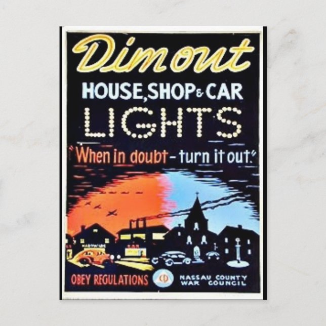 Carte Postale Dimout (Devant)