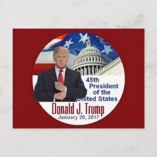 Carte postale d'inauguration TRUMP