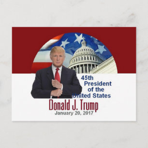 Carte postale d'inauguration TRUMP