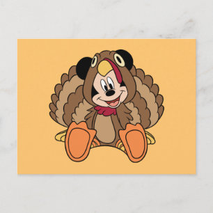 Carte Postale Dinde de Thanksgiving de Mickey Mouse