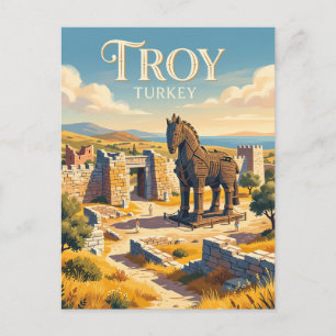 Carte Postale Dindon de Troie
