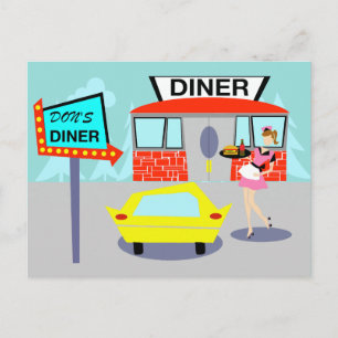 Carte postale Diner 1950