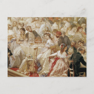Carte Postale Dîner aux Tuileries, 1867