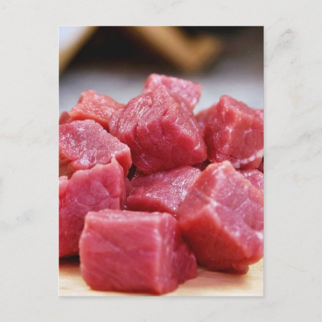 Carte Postale Dîner D'Aliments Frits Fraisés Prêt À La Cuisine (Devant)