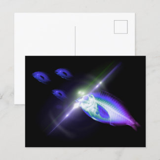 Carte Postale Dîner de chasse Poisson X-Ray 3