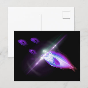 Carte Postale Dîner de chasse Poisson X-Ray 6