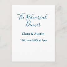 Dîner de répétition la veille simple minimal m