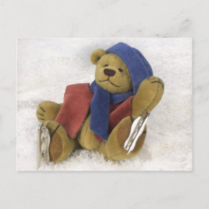 Carte Postale Dinky Bears Winter Fun