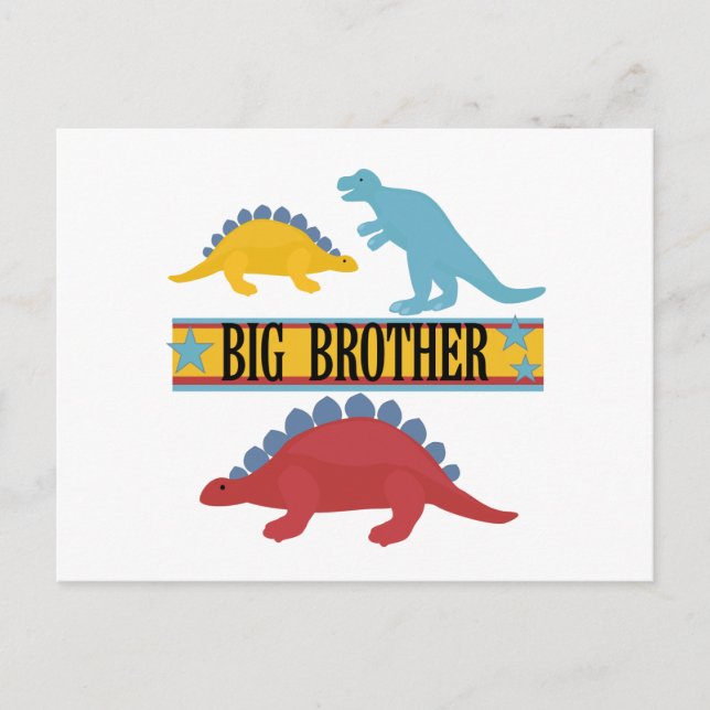 Carte Postale Dinosaur Big Brother (Devant)