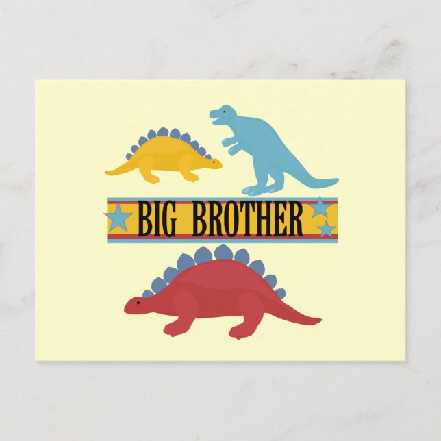 Carte Postale Dinosaur Big Brother (Devant)