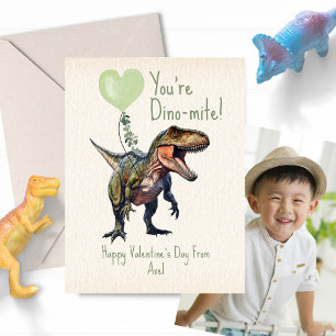 Carte Postale Dinosaur Dino-mite Green Classroom Valentine Photo