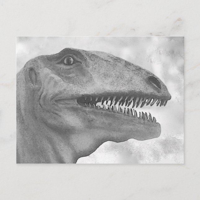 Carte Postale Dinosaur effrayant (Devant)