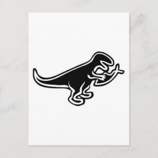 Carte Postale Dinosaur Manger Jésus Poisson