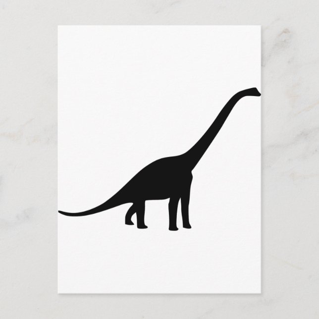 Carte Postale Dinosaure - Longneck (Devant)