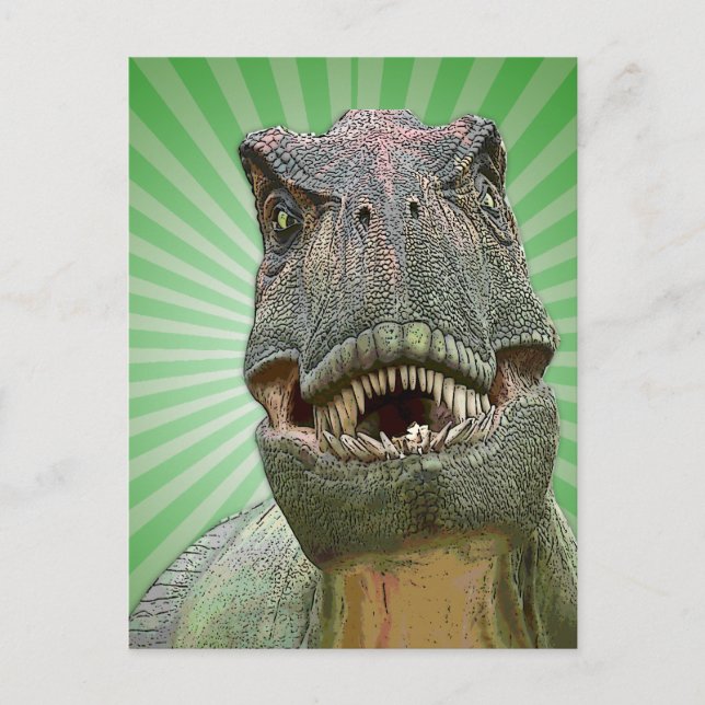 Carte Postale Dinosaure Tyrannosaurus rex (Devant)