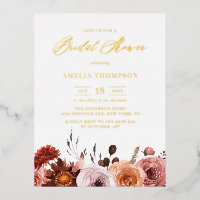 Boho Watercolor Flowers Garland Fête des mariées d