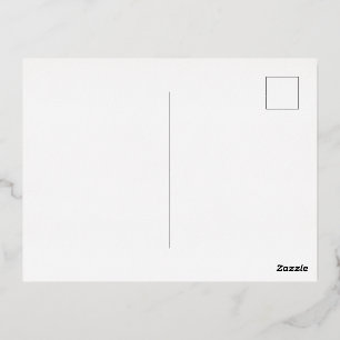 Carte Postale D'invitation À Feuilles D'aluminium Carton d'invitation alu