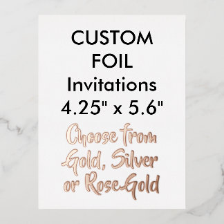 Carte Postale D'invitation À Feuilles D'aluminium Cartons d'invitation personnalisés en véritable fe