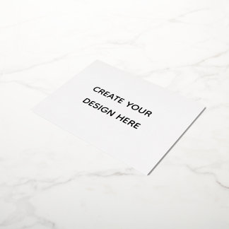 Carte Postale D'invitation À Feuilles D'aluminium Créez votre design ici ajoutez votre texte logo ic