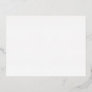 Carte Postale D'invitation À Feuilles D'aluminium Créez votre propre
