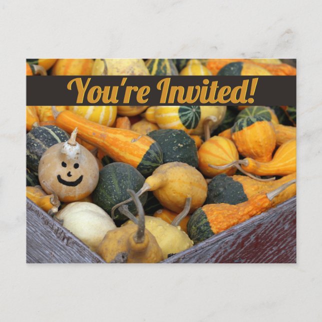 Carte postale d'invitation à la fête de la récolte (Devant)