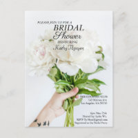 Carte postale d'invitation à une fête de mariage