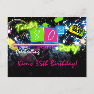 carte postale d'invitation de fête d'anniversaire
